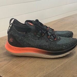Under Armour Curry Flow Running Shoes Blue/Black and Orange Running Shoes